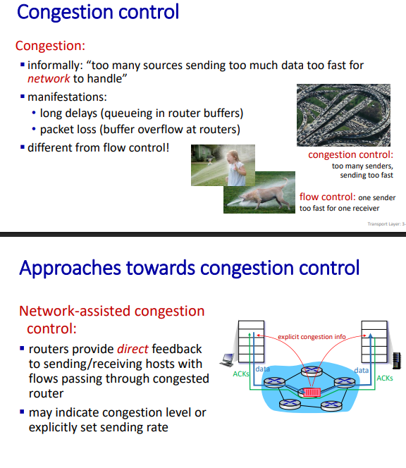 Flow and Congestion Control